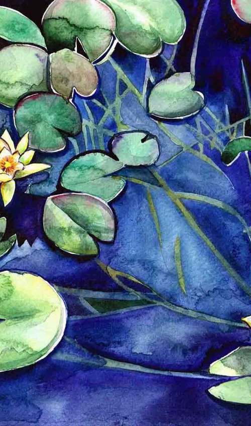 Yellow Waterlilies by Diana Aleksanian