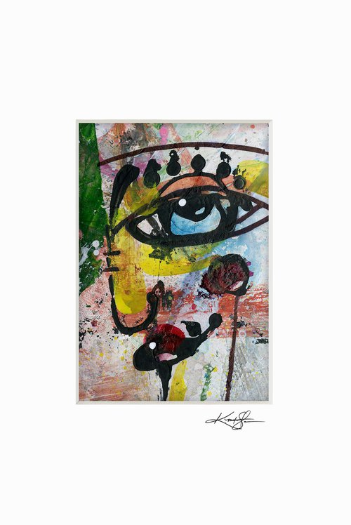 Little Funky Face 34 - Abstract Painting by Kathy Morton Stanion by Kathy Morton Stanion