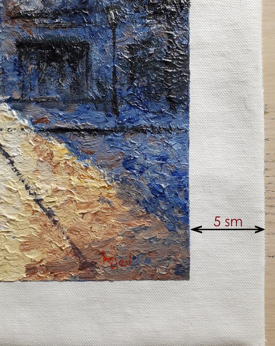 Good morning city! Canvas painting