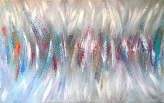 The Place - Abstract Original Painting On XXL Deep Edge Canvas Ready To Hang