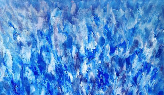 Cobalt Blue, Abstract Painting