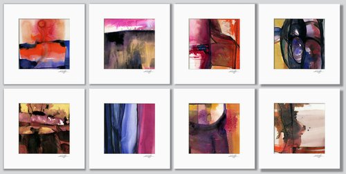Abstraction Collection 2 - 8 paintings by Kathy Morton Stanion