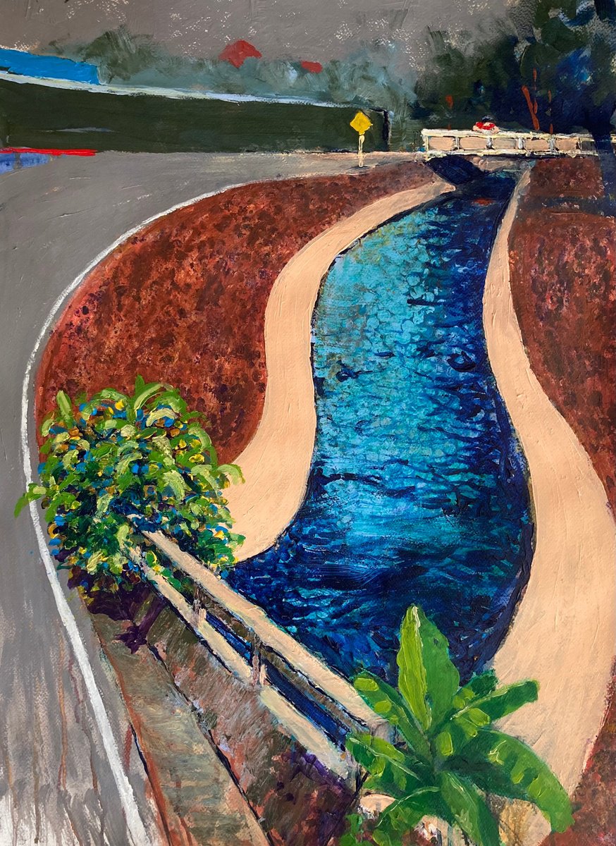 Two Bridges By John Cottee, 22 X 30, Artwork For Sale On Artfinder