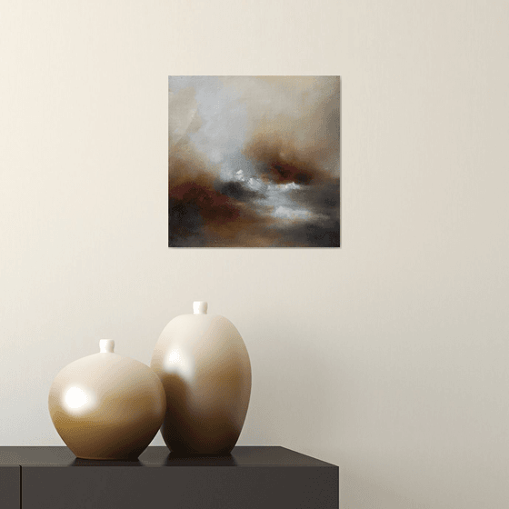 "Water fall emotions-1" 27x27 cm by Elena Troyanskaya