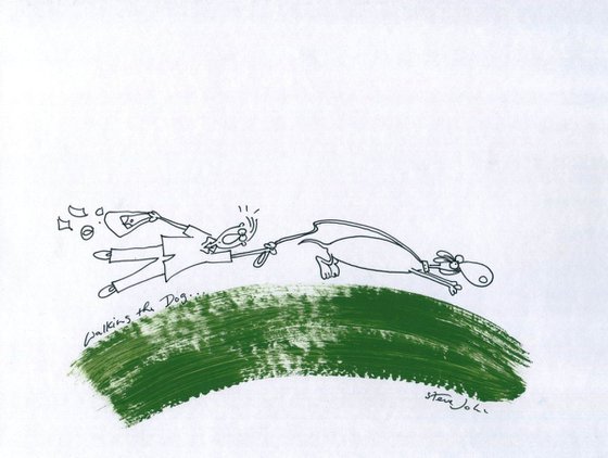 "Walking the Dog", Cartoon, male version