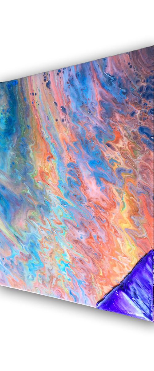 "Stormcatcher" - Original Abstract PMS Acrylic/Oil Hybrid Painting - 16 x 20 inches by Preston M. Smith (PMS)