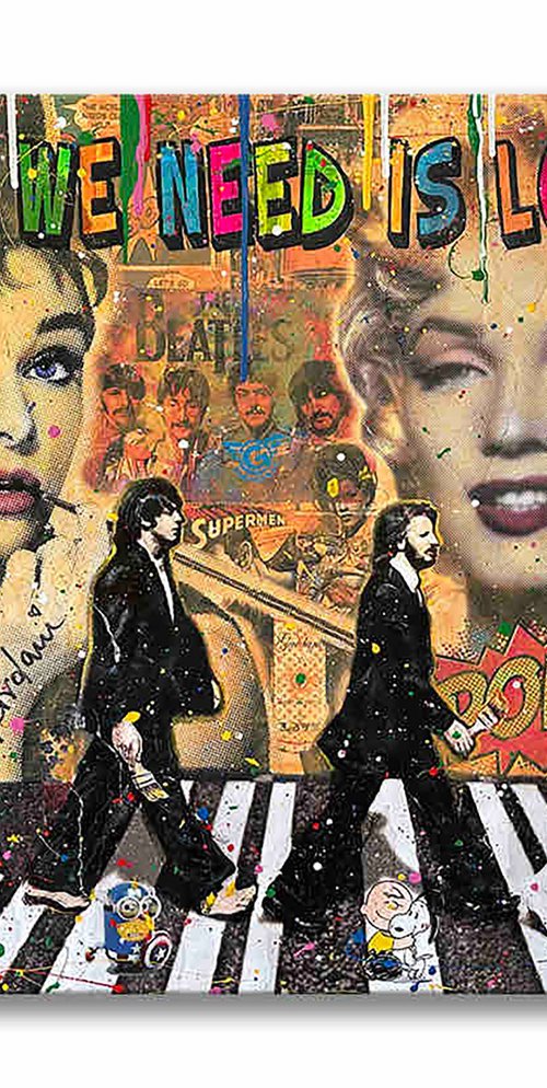 Marilyn Audrey Beatles by Gardani Art