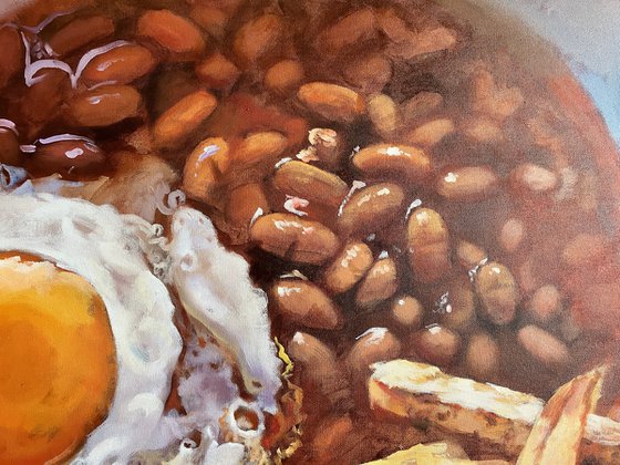 Egg, Beans and Chips