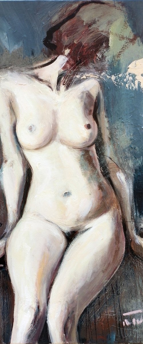 nude woman study by Catalin Ilinca