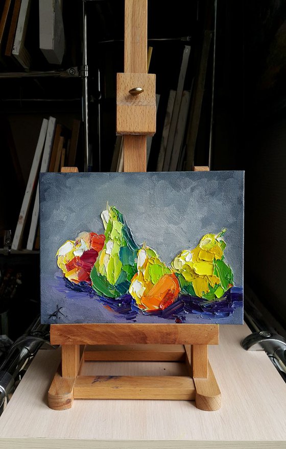 Pears on the table