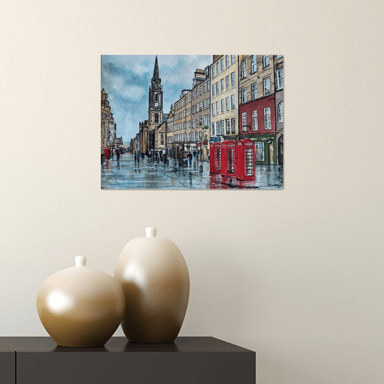 Edinburgh, Royal Mile in the Rain