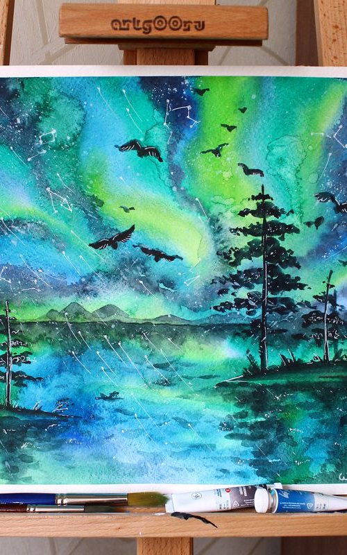 Northern lights by Svetlana Vitman