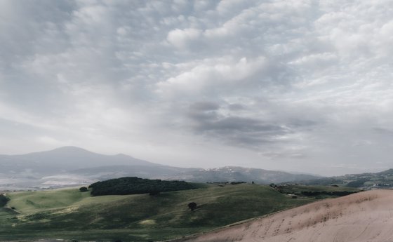 White road in Val d'Orcia