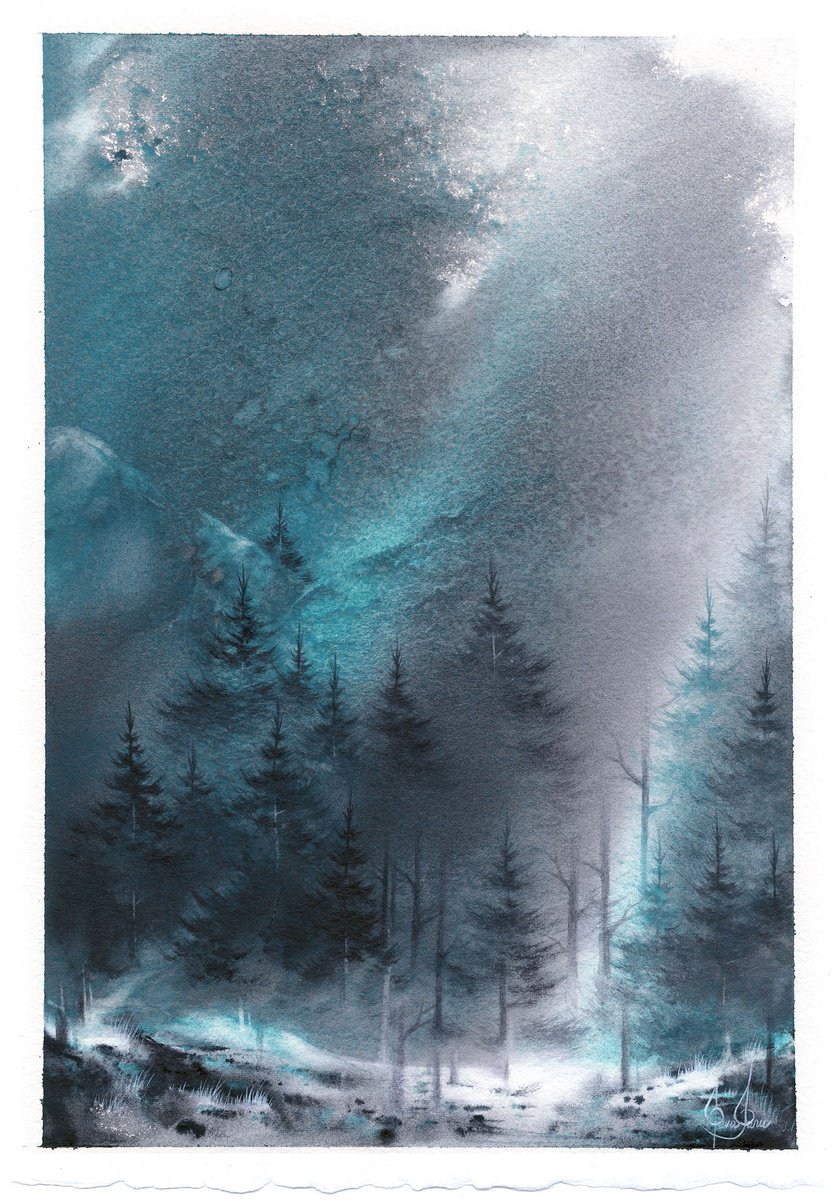 Ieva Janu | Original  Watercolour | A Walk Xlvii | 20 X 28Cm | Artwork For Sale On Artfinder