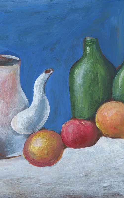 Still Life With Two Bottles by Anton Maliar