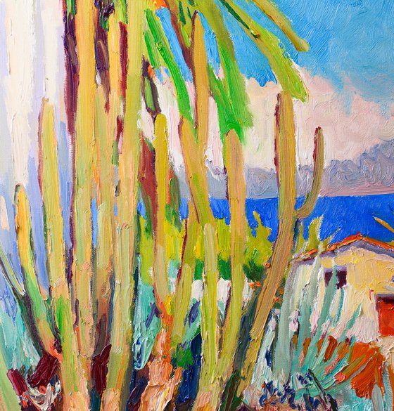 Palm, Cactus and The Ocean