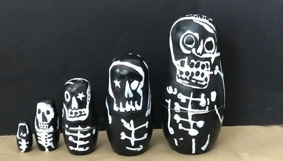 Skeleton Russian Dolls