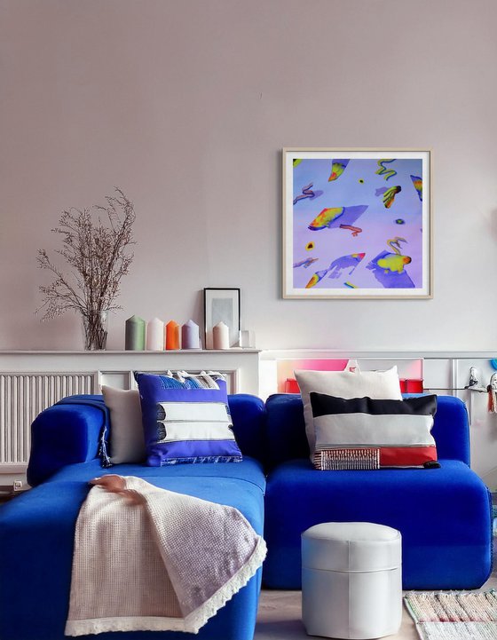 Dopo la tempesta - Blue large watercolor