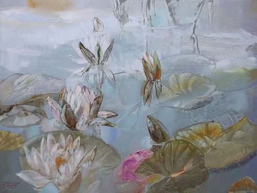 White Water Lilies by Silvija Drebickaite