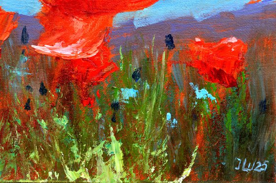 Coral Poppies 21X30
