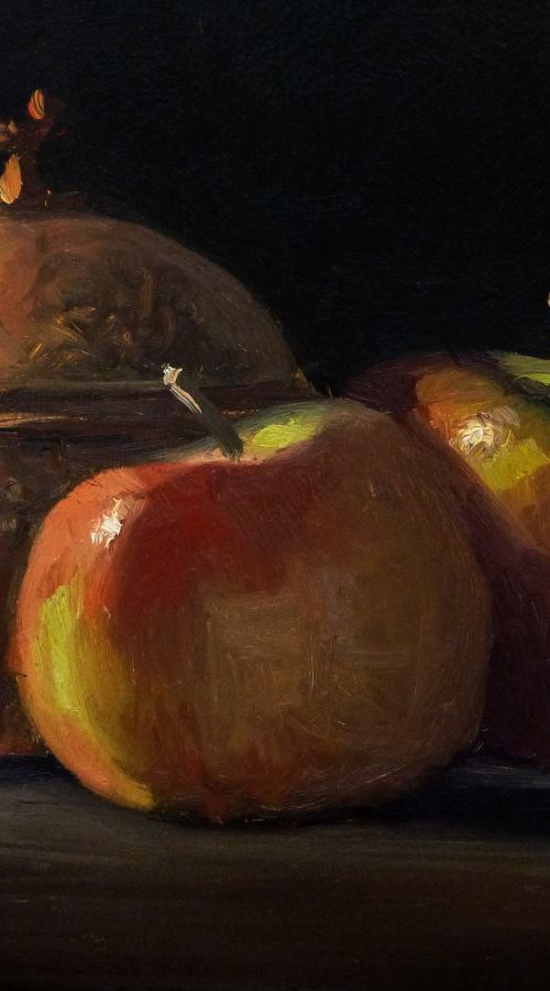 2 Apples and a Sugar Bowl by Pascal Giroud