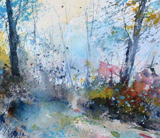 Shimmer quiet path-watercolor