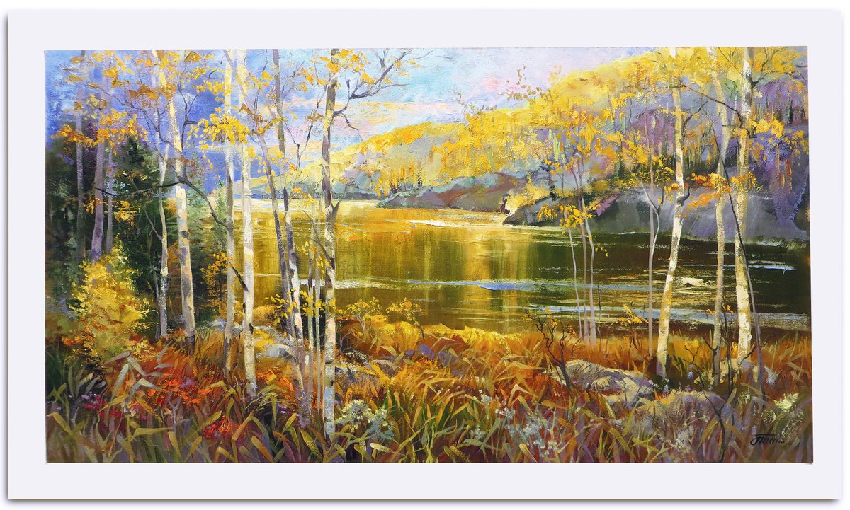 Autumn in the mountains?, 110x65, oil on canvas by Olga Panina