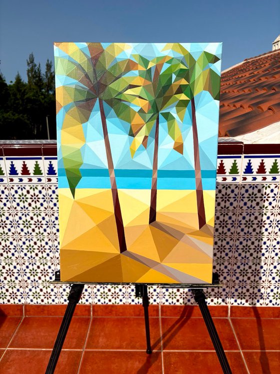 SEA, PALMS, BEACH