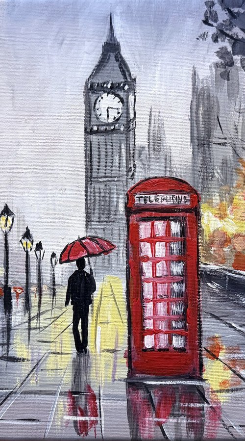 London Winter Scene by Aisha Haider