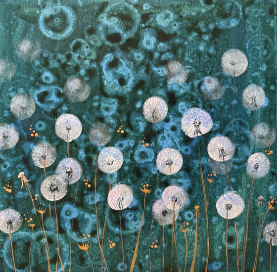 Dandelions on a summer day