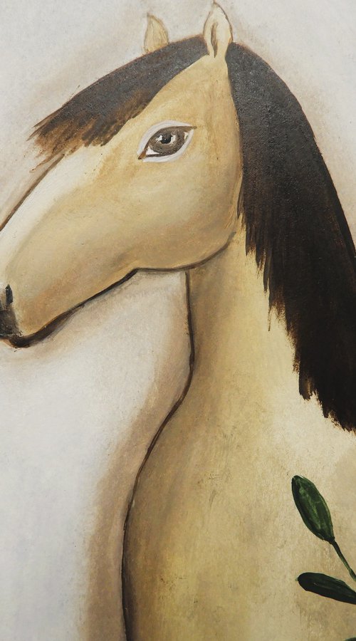 The horse and the plants by Silvia Beneforti