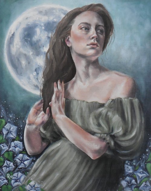 "Moonflower" 2022 by Regina Mailloux