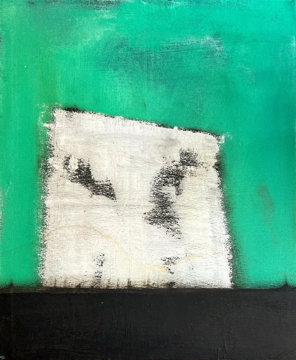 Abstract Painting By Sergio Aranda, 15 X 18", Emergence, Original Artwork