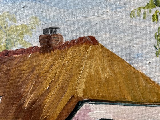 Dalen Thatch House Painting