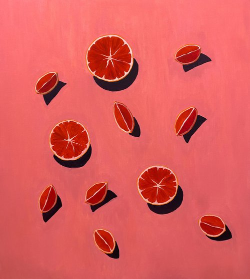 Oranges — contemporary still life by ILDAR M. EXESALLE