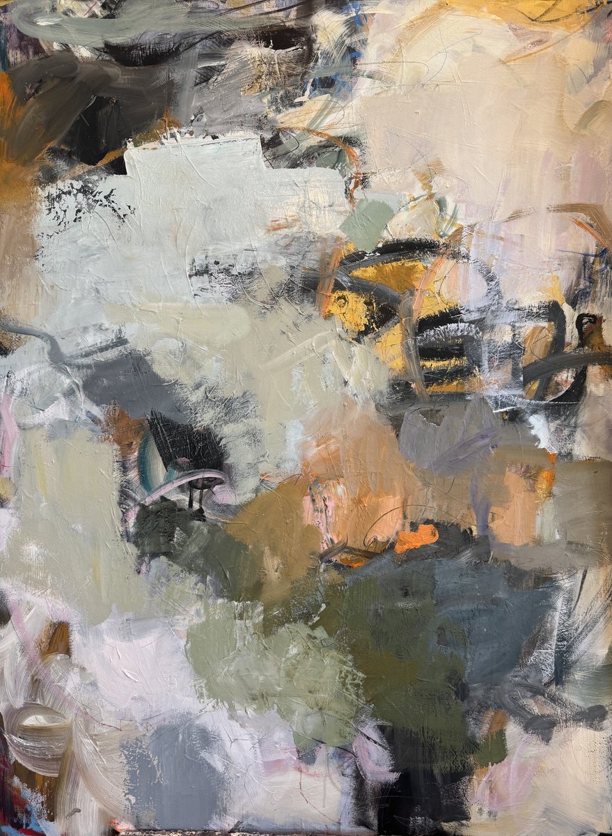 Abstract Acrylic Painting By Tatyana Bolivar, 36 X 48", - Through The Faith - ?, Original Artwork