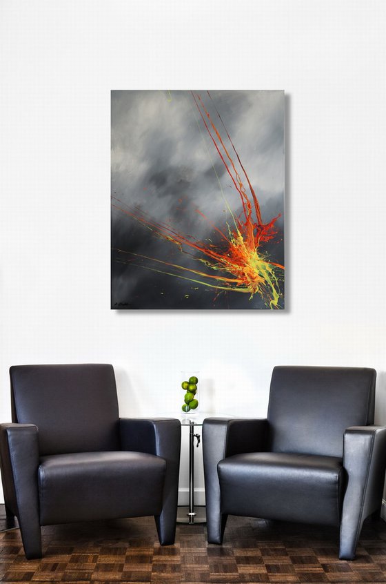 Luminous Bursts X (Spirits Of Skies 080174) (100 x 80 cm) XL (40 x 32 inches)