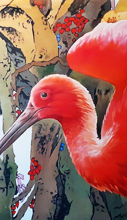 Scarlet Ibis by Tatiana Rezvaya