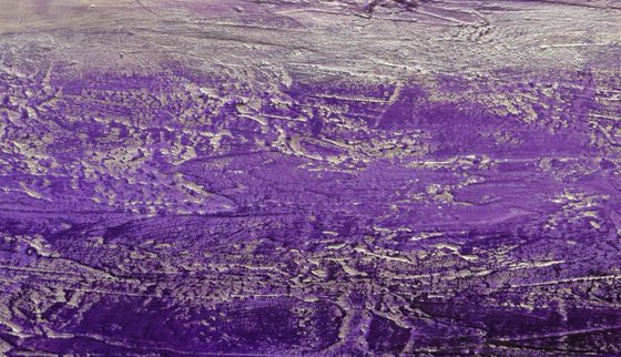 Purple painting , silver purple square