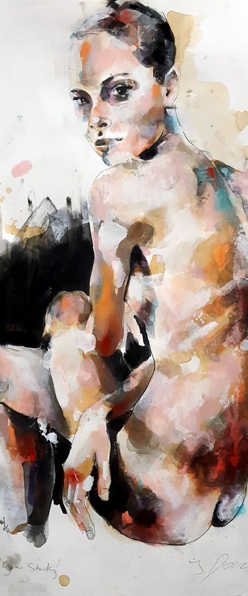 11-14-18 figure study by Thomas Donaldson