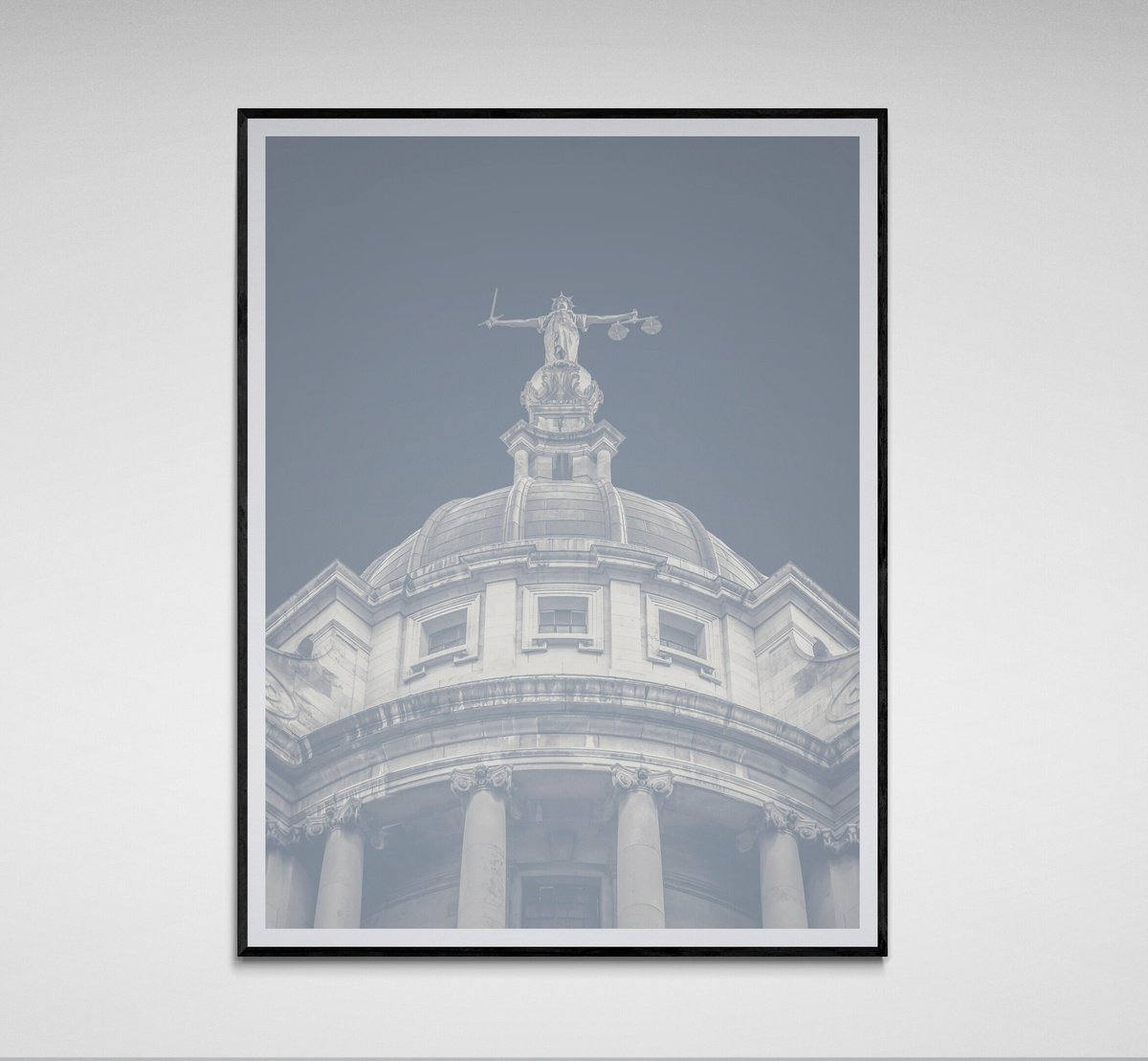 Cityscapes Photograph By Deborah Pendell, 17 X 22, Old Bailey In Grey- London Art, Original Artwork