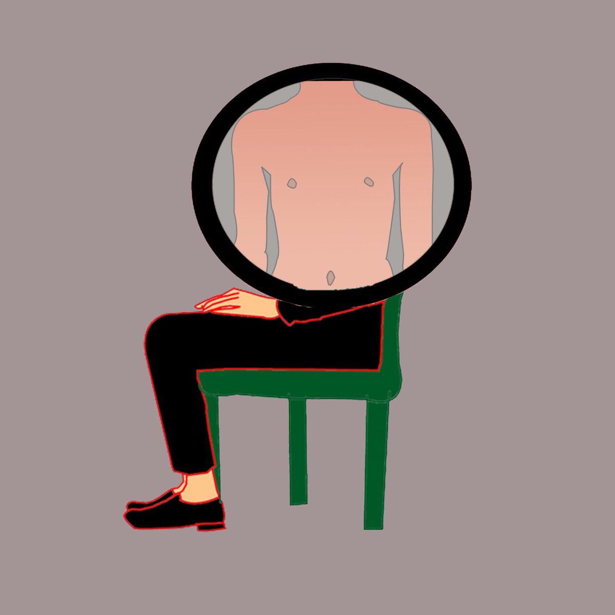 Urban And Pop Portrait Print By Artworks By Rina Mualem, 10 X 10, Episode4575, Original Artwork