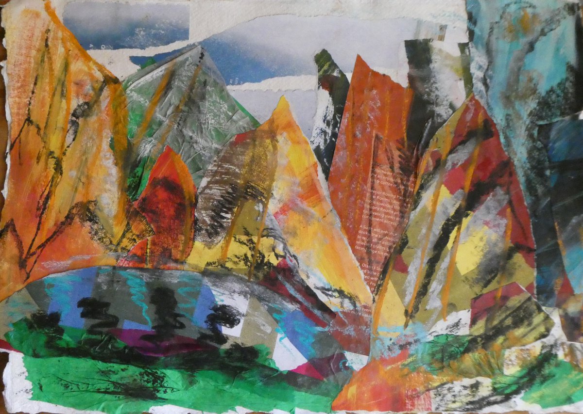 Clay Cliffs Collage 2 by Paul McKee