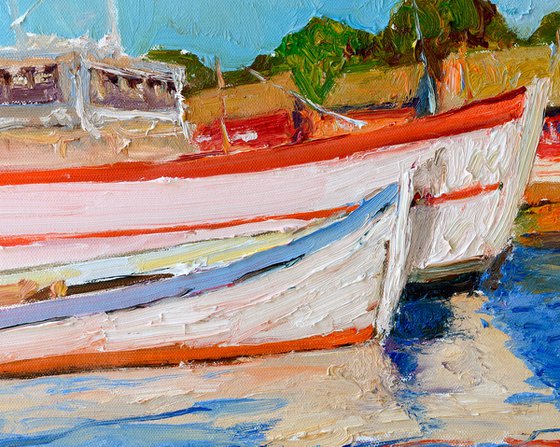 Bright and Calm Day, Boats