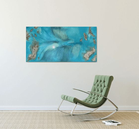 Aerial Seascape painting