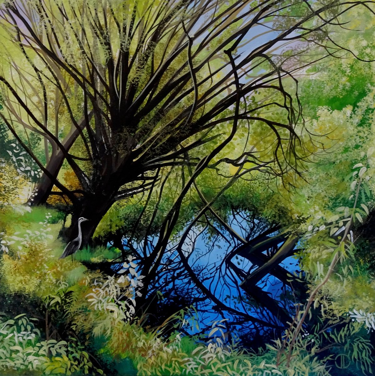 Reflections In The Willow Pool by Joseph Lynch
