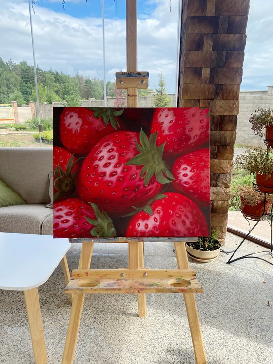 Ripe Strawberry, 60 х 50 cm, oil on canvas