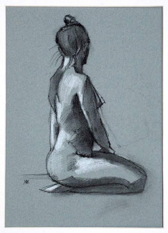 Life Drawing Of Kneeling Girl Artfinder,Girls Sketches Anime