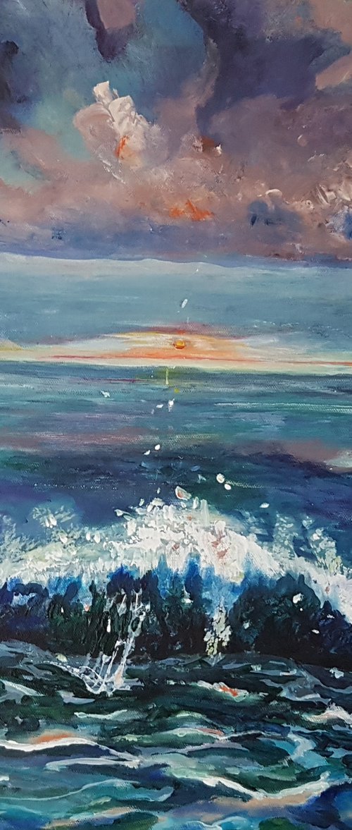 Evening mood at the sea by Kathrin Flöge
