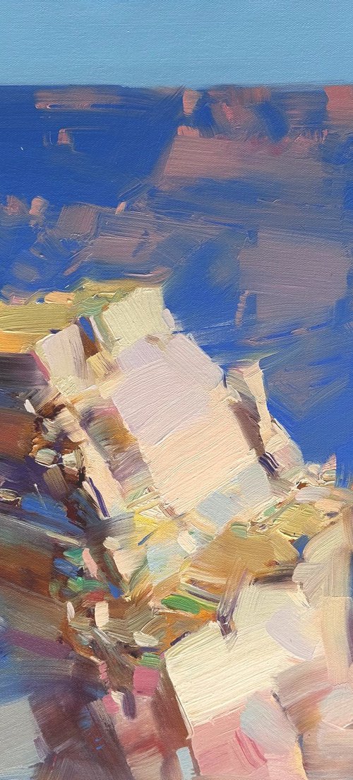 Canyon Rock, Original oil painting, Handmade artwork, One of a kind by Vahe Yeremyan